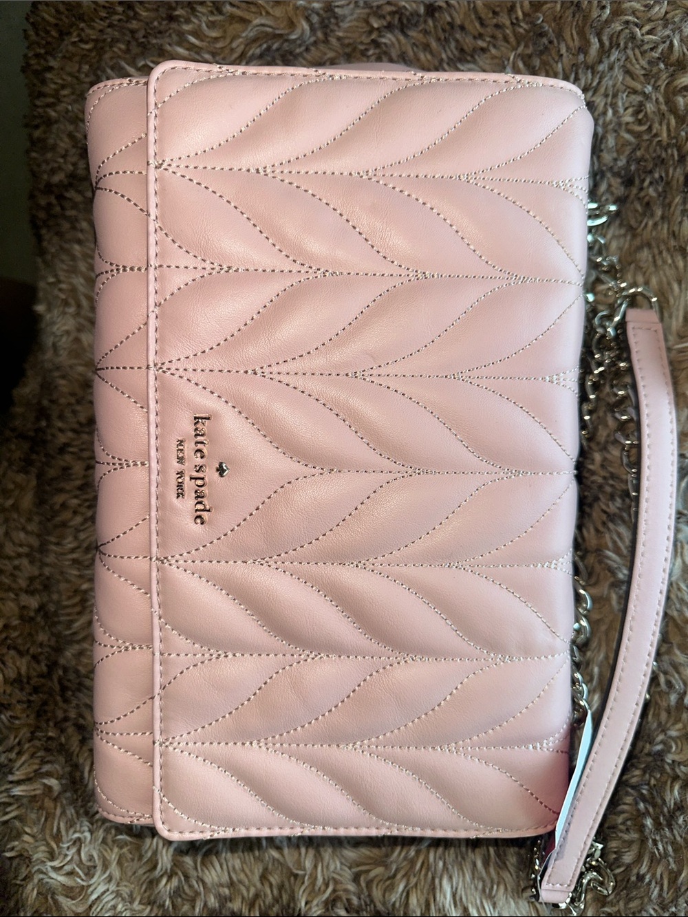 kate spade Emelyn Quilted Pale Pink Crossbody - NWT